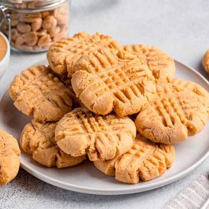 Galletas-de-Mantequilla-de-Cacahuete-o-Maní-sin-Azúcar receta